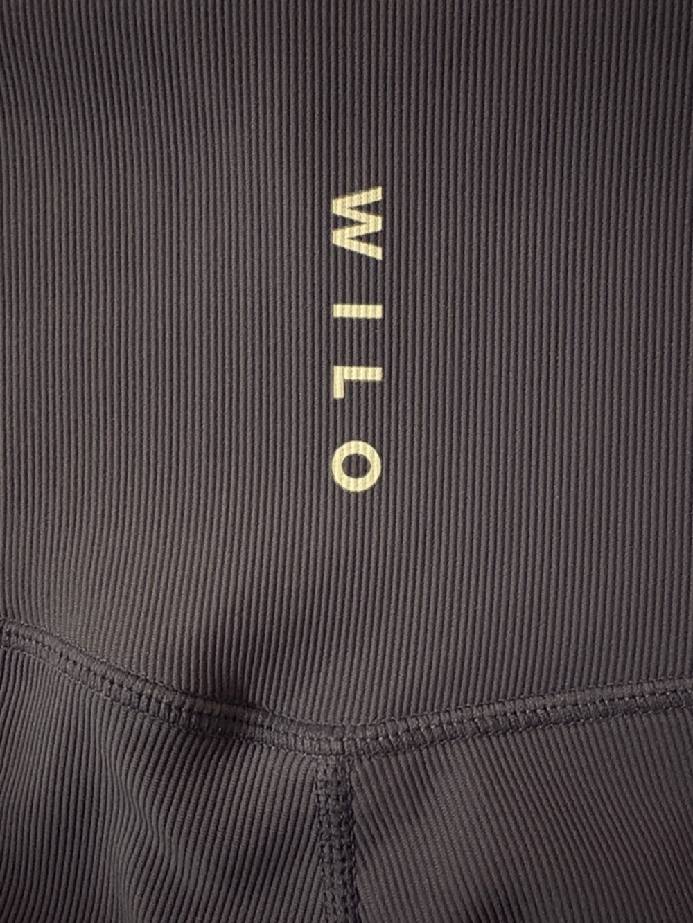 Wilo Ribbed High Waisted Leggings ~ Large ~ Navy - Picture 5 of 8
